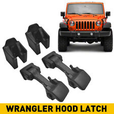 Front Locking Latch Catch Hood Hood Kit 2pcs Lock for Jeep JK Wrangler 2007-2018 picture