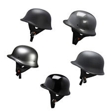 Lunatic German Style Shorty Helmet - DOT Approved - Adult Motorcycle Half Helmet picture