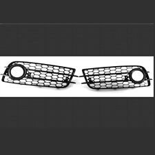 2PC Bumper Fog Light Honeycomb Chrome Ring Grille For Audi A4 B8 S-Line 08-12 US picture