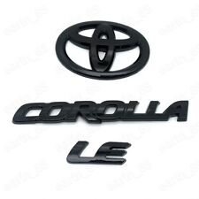 NEW Gloss BlackOUT OVERLAY EMBLEM Fit 2020-2024 TOYOTA COROLLA LE PT948-02200-02 picture