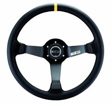Sparco 015R345MLN R-345 Series Leather Black Steering Wheel picture