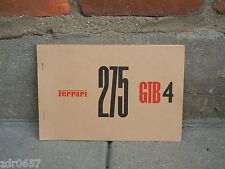 FERRARI 275 GTB4  SPARE PARTS BOOK MANUAL IN EXCEPTIONAL CONDITION OVERALL. picture