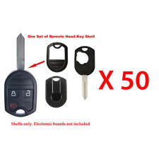 50 Remote Control Head Key Fob Case Shell 3B Compatible with Ford Rubber Pad H75 picture
