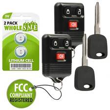 2 Replacement For 1998 1999 2000 2001 2002 Ford Expedition Key + Fob picture