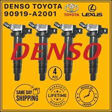 90919-A2001 GENUINE DENSO x4 Ignition Coils For 2007-13 Toyota Camry Matrix 2.4L picture