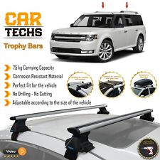 Fits Ford Flex 2009-2019 Smooth Top Roof Rack Cross Bar Carrier Rail Trophybars picture