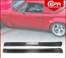For 90-97 Mazda MX5 NA Roadster Carbon Fiber FD Style Side Skirt Extension 2Pcs picture