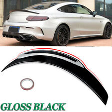 Glossy Black Rear Trunk Spoiler Wing Fit For Benz W205 C205 C43 C63 AMG Coupe picture