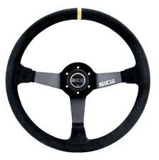 Sparco 015R345MSN Steering Wheel - R345 - 350 mm Diameter - 3-Spoke - 63 mm picture