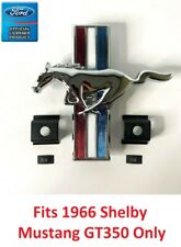 Front Grille Tri-Bar Pony Emblem w/ Clips For 1966 Ford Shelby Mustang GT350 picture
