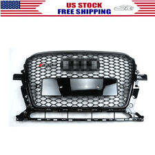Honeycomb Mesh Sport RSQ5 Style Hex Grill Gloss Black For 2013-2017 Audi Q5 picture