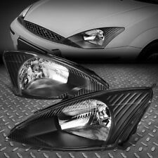 FOR 03-04 FORD FOCUS OE STYLE BLACK HOUSING CLEAR LENS HEADLIGHT LAMPS PAIR picture