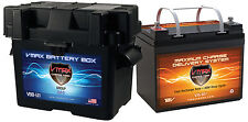 VMAX V35-857 + U1 BOX 35AH AGM Battery for Minn Kota 12V 40lb Trolling Motor picture