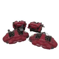 2017-2019 Alfa Romeo Guilia Set of 4 Brembo Red Calipers Front Rear 63k Miles picture