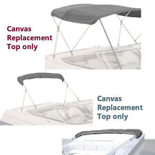 Pontoon Boat 4 Bow Bimini Top Replacement Canvas fabric 8 or 10 Feet w/ boot picture