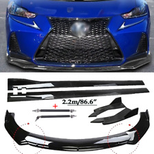 Gloss Black For Lexus IS F Sport 2017-2020 Front Rear Bumper Lip Side SKirts picture