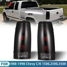 For 1988-1998 Chevy GMC C/K 1500 2500 3500 Tail Lights 88-98 Chevy Black Smoke picture