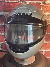 Mossi Helmet Full Face Silver and Black size XXL DOT Very Good Condition picture