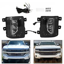 For 2016-2018 Chevy Silverado 1500 LED Fog Lights Driving Bumper Lamps w/Switch picture