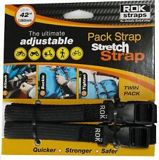 Rok Straps Adjustable Twin Pack - Black: Up to 42
