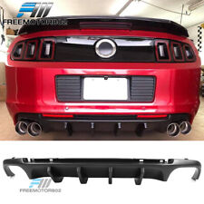 Fits 13-14 Ford Mustang V6 & GT PP Shelby V2 Style Rear Bumper Diffuser Black picture