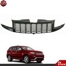 For Jeep Grand Cherokee 2014-2016 Front Bumper Upper Grille Black&Chrome Grill picture