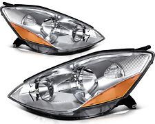 For Toyota Sienna 2006-2010 Headlights Assembly Pair Chrome Housing Clear Lens picture