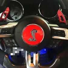 3.35'' RED 3d Snake Car Steering Wheel Center Emblem Sticker Trim for SHELBY picture