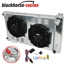 FOR 67-72 CHEVY/GMC C/K10 20 30 PICKUP TRUCK 3ROW RADIATOR+SHROUD+FAN THERMOSTAT picture