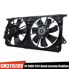 Dual AC Condenser Radiator Cooling Fan For 2006-2011 Cadillac DTS Buick Lucerne picture