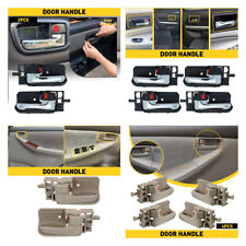 Black/Beige for 03-08 Corolla Rear Front Interior Inside Door Handle 2pcs picture