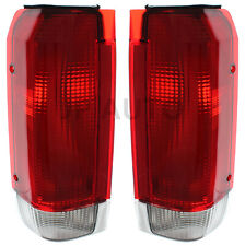 For 1987-1989 Ford F150 F250 F350 Bronco Tail Light Set Pair picture