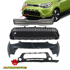 4PCS Of Front Grille &Front Upper Lower Bumper Cover For Kia Soul 2014-2016 picture