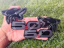 COYOTE 5.0 Emblem Badges Matte Black On Black Fender Angry ￼Aggressive Racing picture