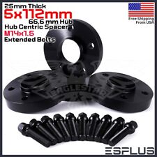 4x 25 mm Audi 5x112 66.6mm Hub Centric Spacer Fit Latest A/Q/R/RS/S/SQ -Series picture