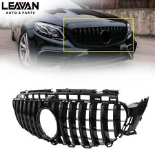 For Benz W213 E300 E350 E400 Sedan 2016-2020 ALL Black GT-R Grille W/CAMERA HOLE picture
