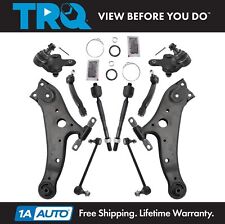 TRQ 10pc Steering Suspension Kit Control Arms Ball Joints Tie Rods End Links picture