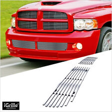 Fits 2004-2006 Dodge Ram SRT 10 Bumper Stainless Chrome Billet Grille Grill picture