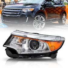 For 2011-2014 Ford Edge OEM Chrome Housing Amber Driver Side Headlight Lamp picture
