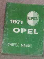 1971 OPEL GT & KADETT Service Shop Repair Workshop Manual BOOK Factory OEM 71 picture