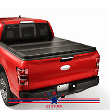 6.5 6.6ft Hard Tri-Fold Tonneau Cover FRP For 2004-2014 Ford F-150 Truck Bed picture