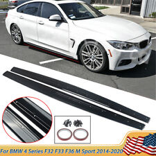 Glossy Black MP Style Side Skirt For BMW 4 Series F32 F33 F36 M Sport 2014-2020 picture
