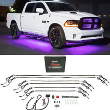 LEDGlow 6pc Purple Flex LED Slimline Truck Underbody Underglow Neon Lighting Kit picture