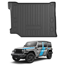 for Jeep Wrangler 4XE 2021-2024 Rear Trunk Mat Cargo Liner Floor Mat All Weather picture