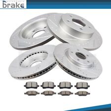 For Chevrolet Cobalt SS 2005 - 2006 Front Rear Brake Rotors Ceramic Pads Slotted picture