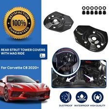 2x Carbon Fiber Look REAR STRUT TOWER COVERS CAPS For Corvette C8 2020-2023 2024 picture