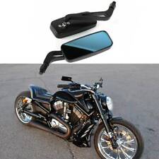 Rectangle Motorcycle Mirrors For Harley Cruiser Bobber Chopper Softail Sportster picture