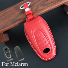 Genuine Leather Car Remote Key Fob Case Cover Bag For Mclaren MP4 650S 675LT P1 picture