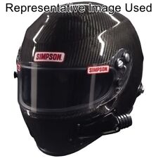 Simpson Safety 783005C Devil Ray Racing Helmet - 2X-Large, Carbon Fiber NEW picture