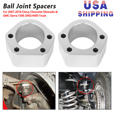 US 2x Ball Joint Spacers 2 Inches For 07-18 GMC Sierra 1500 Chevy Chevrolet C10 picture